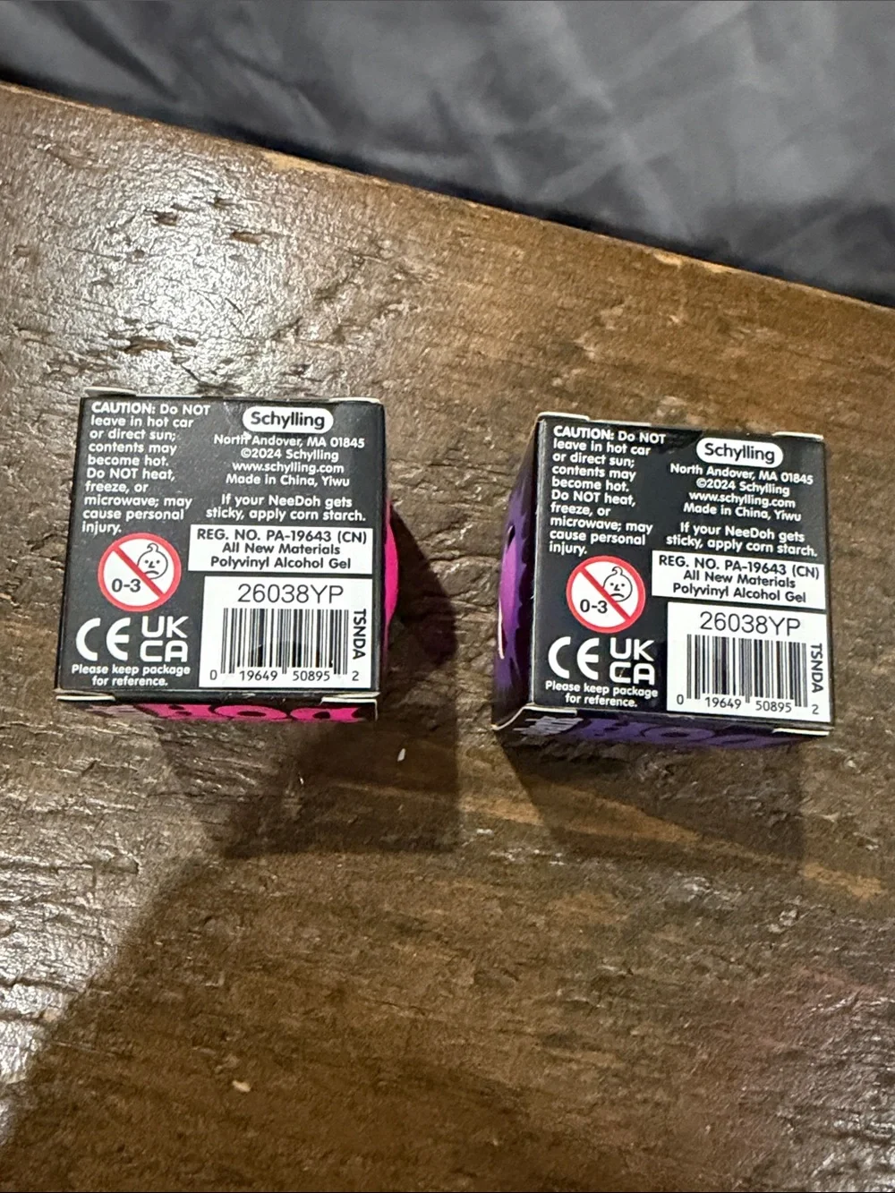 Authentic Needoh The Dark Glow-In Toy - Purple or pink $9 a piece